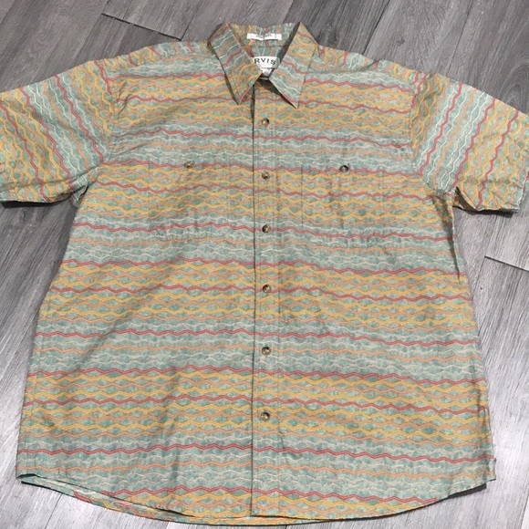 Orvis NWT Southwestern Geometric Stripe Short Sleeve Shirt size XL - Picture 3 of 7